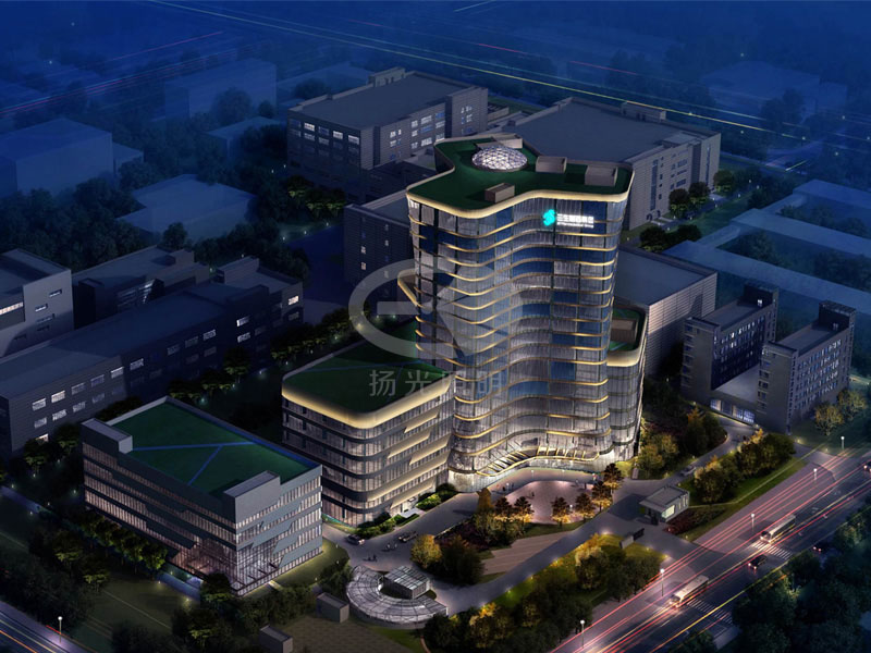 產業園泛光照明夜景燈光效果圖