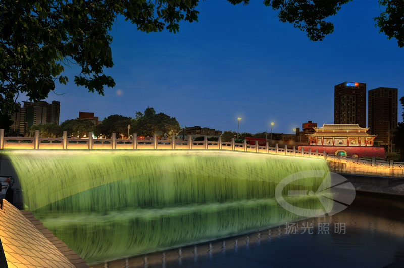 河岸亮化設計效果圖