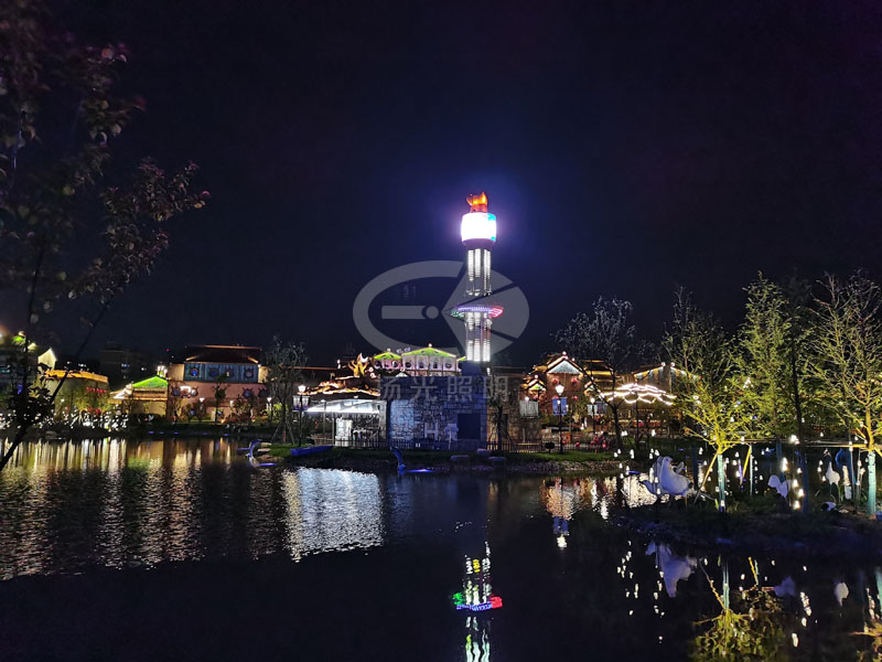 景區夜景亮化實拍圖二